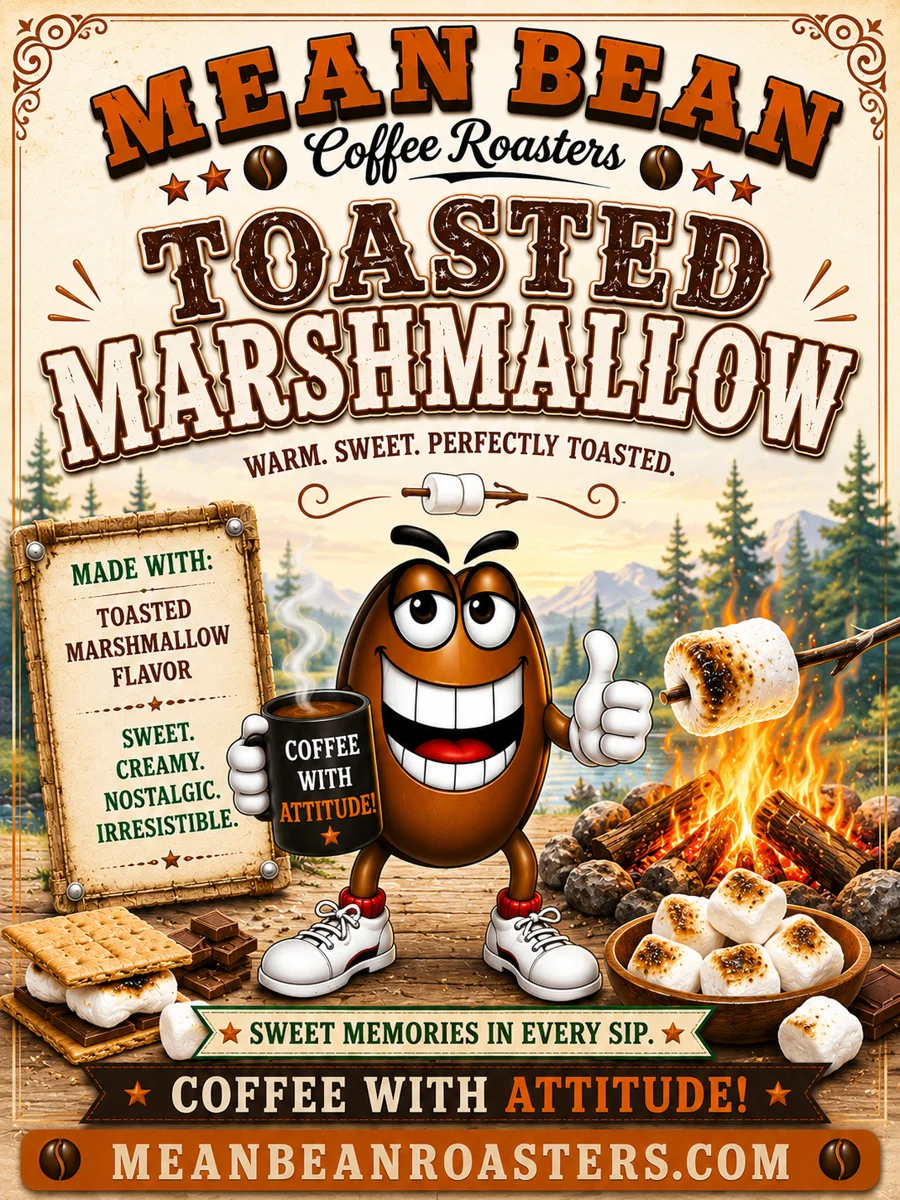 Toasted Marshmallow - Mean Bean Flavored Coffee from Mean Bean Coffee Roasters