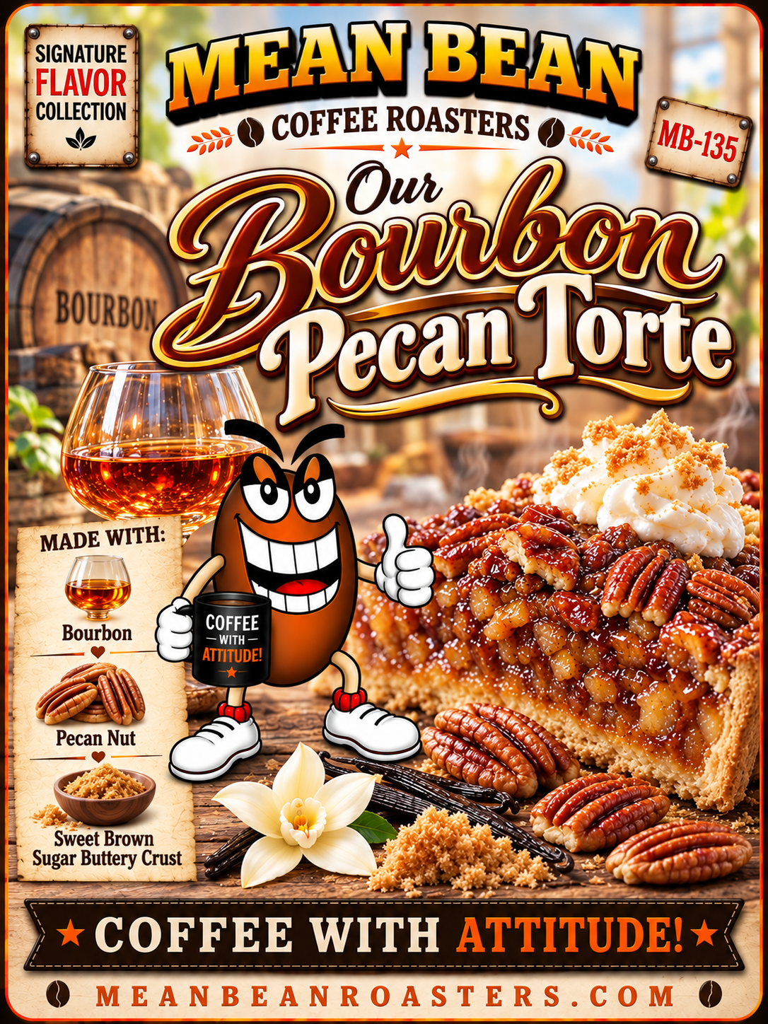 Bourbon Pecan Torte Flavored Coffee