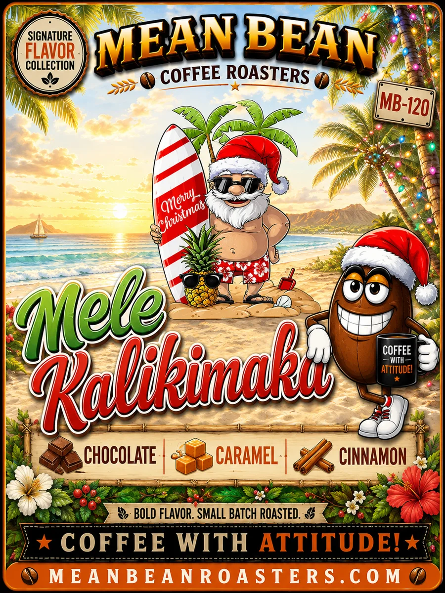 Mele Kalikimaka - Mean Bean Flavored Coffee from Mean Bean Coffee Roasters