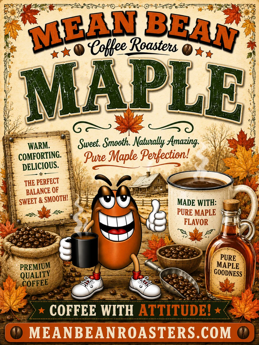 Maple Flavored Coffee - Mean Bean Flavored Coffee from Mean Bean Coffee Roasters