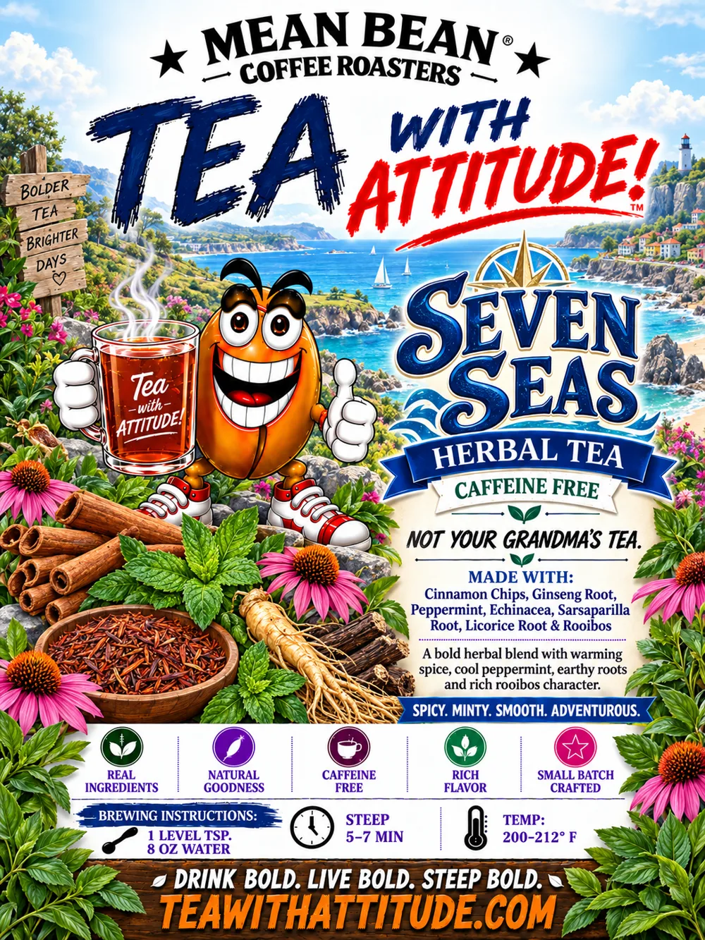 Zen Wellness Teas SEVEN SEAS Herbal Decaf