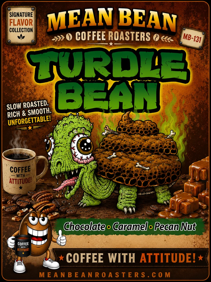 Turdle Bean - Mean Bean Flavored Coffee from Mean Bean Coffee Roasters