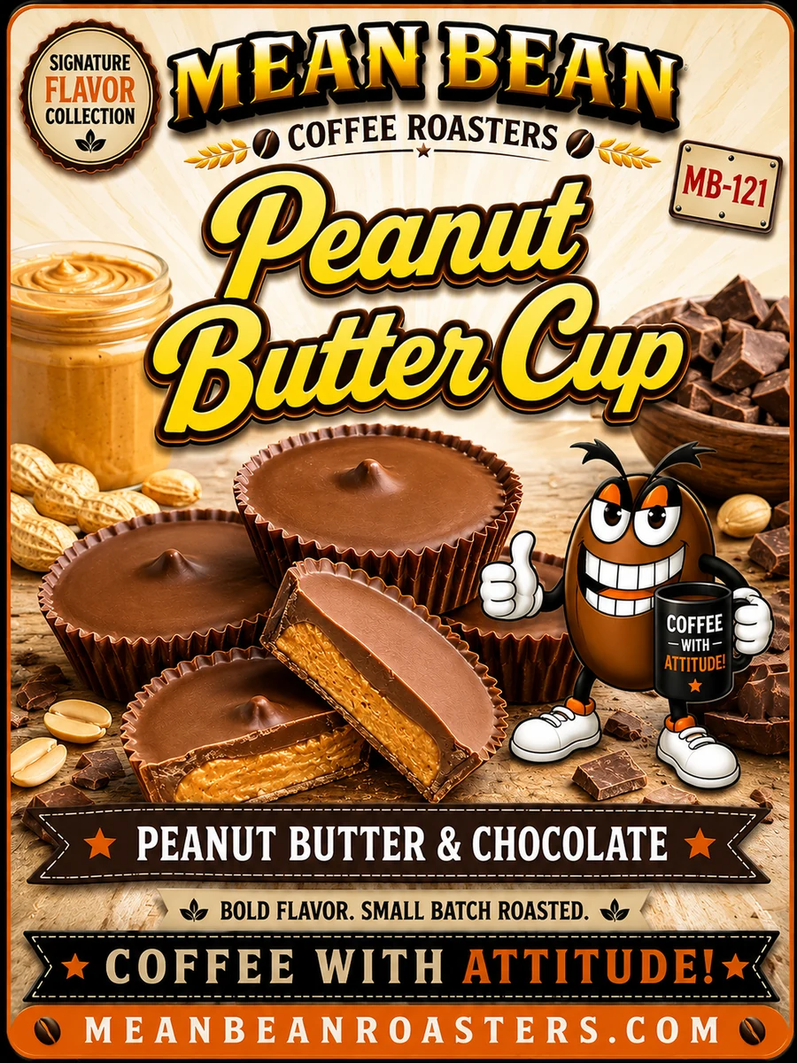 Peanut Butter Cup - Mean Bean Flavored Coffee from Mean Bean Coffee Roasters