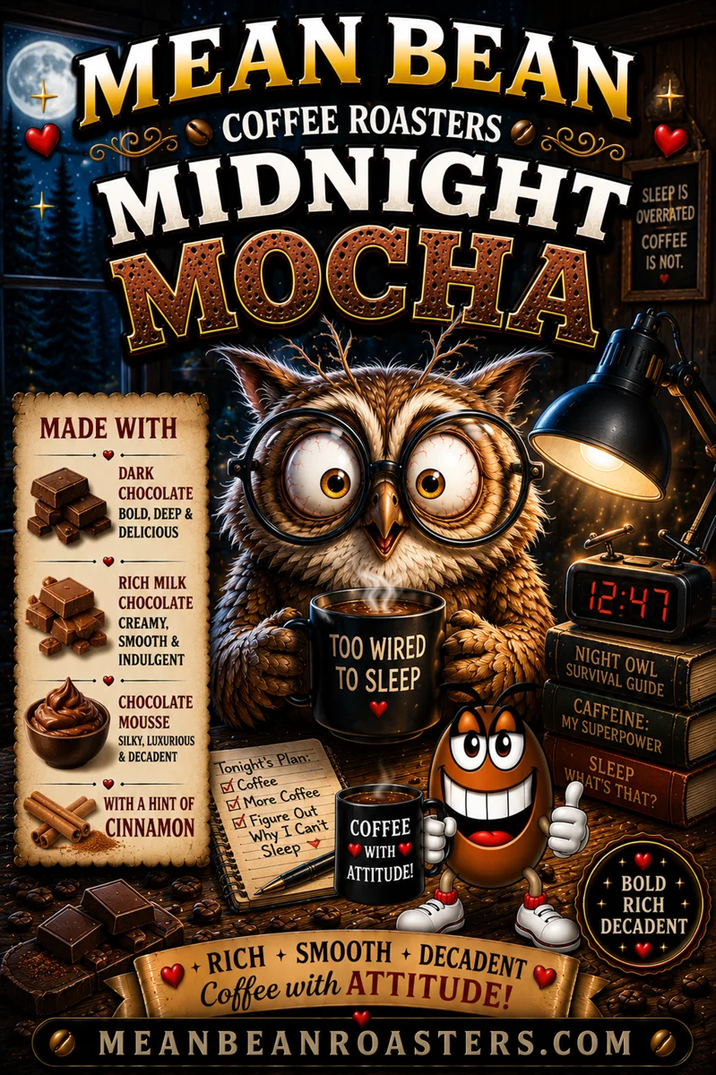 Midnight Mocha - Mean Bean Flavored Coffee from Mean Bean Coffee Roasters