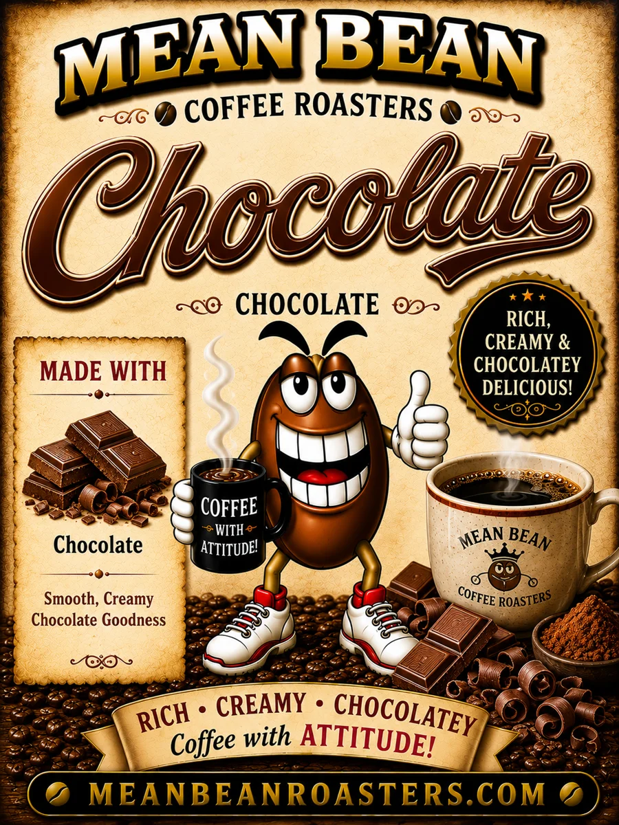 Chocolate - Mean Bean Flavored Coffee from Mean Bean Coffee Roasters