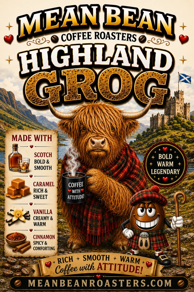 Highland Grog - Mean Bean Flavored Coffee from Mean Bean Coffee Roasters