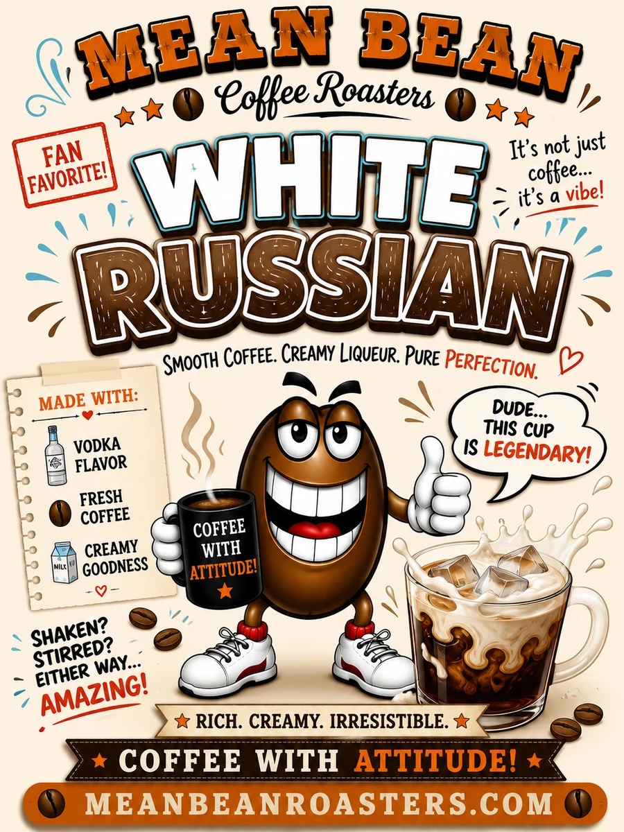 White Russian - Mean Bean Flavored Coffee from Mean Bean Coffee Roasters
