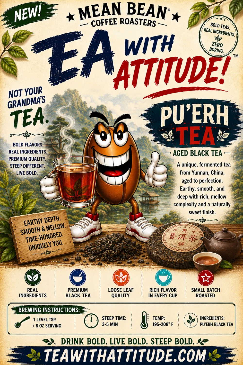 Pu'erH - Tea and Herbs from Mean Bean Coffee Roasters