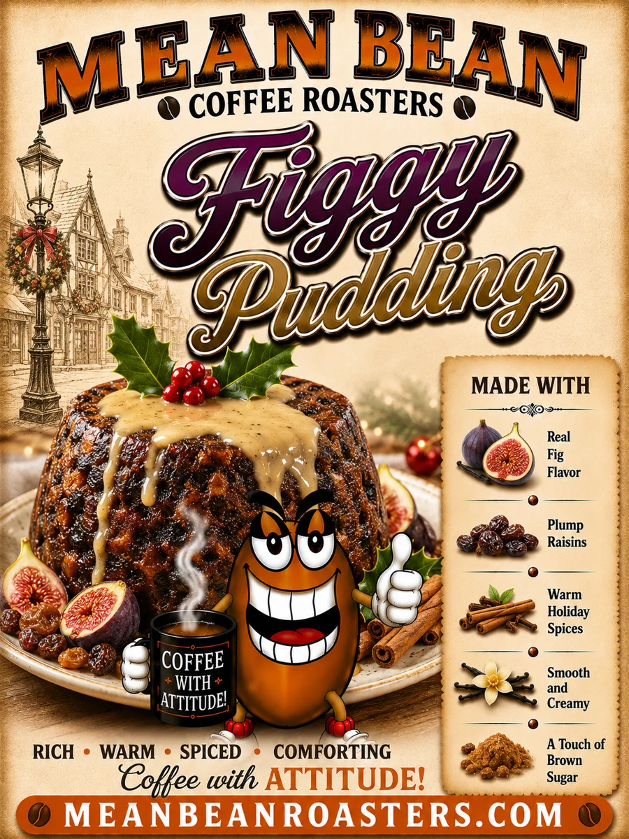 Figgy Pudding - Mean Bean Flavored Coffee from Mean Bean Coffee Roasters