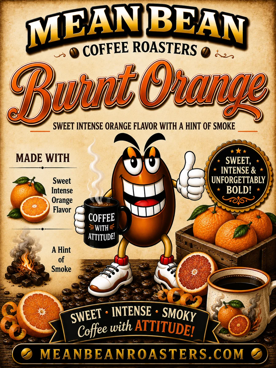 Burnt Orange - Mean Bean Flavored Coffee from Mean Bean Coffee Roasters