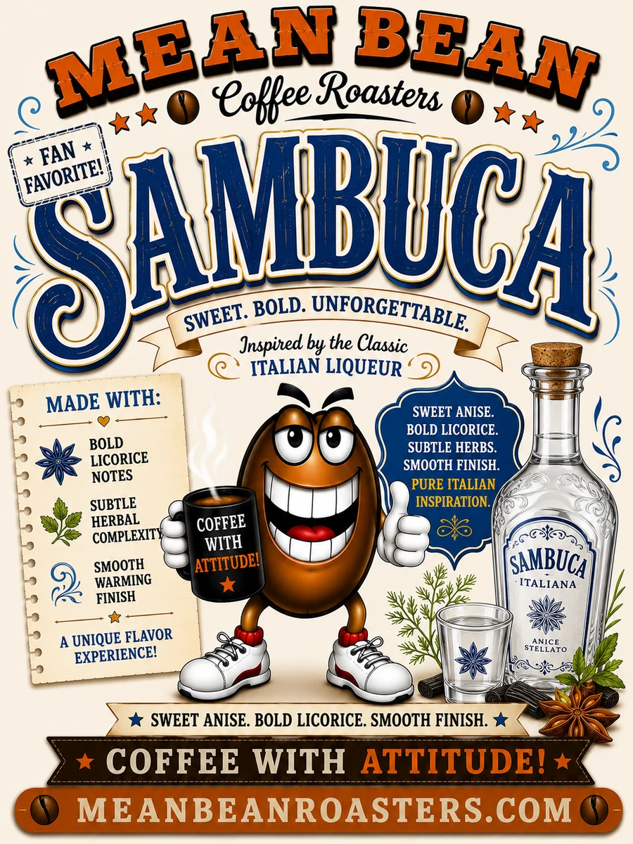 Sambuca - Mean Bean Flavored Coffee from Mean Bean Coffee Roasters