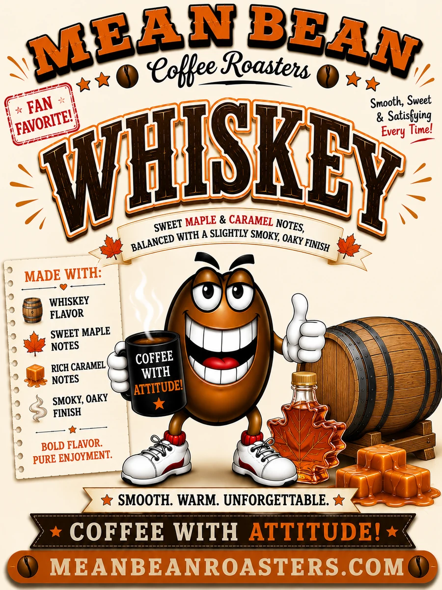 Whiskey - Mean Bean Flavored Coffee from Mean Bean Coffee Roasters