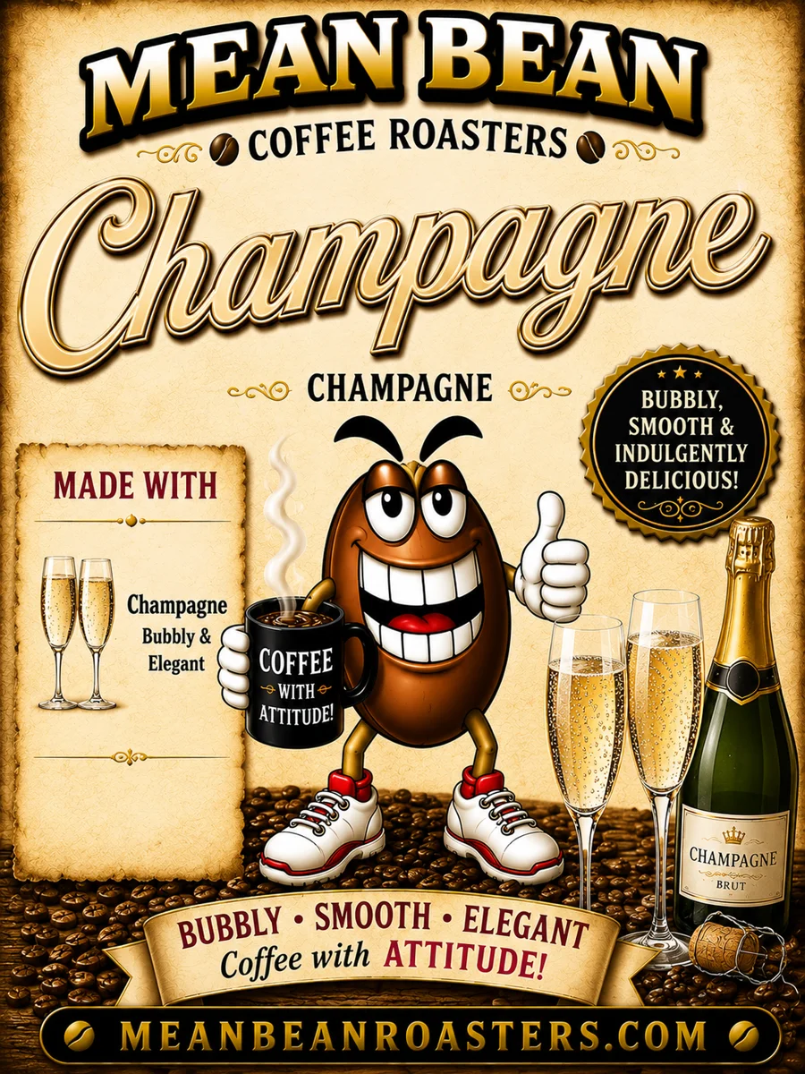 Champagne - Mean Bean Flavored Coffee from Mean Bean Coffee Roasters