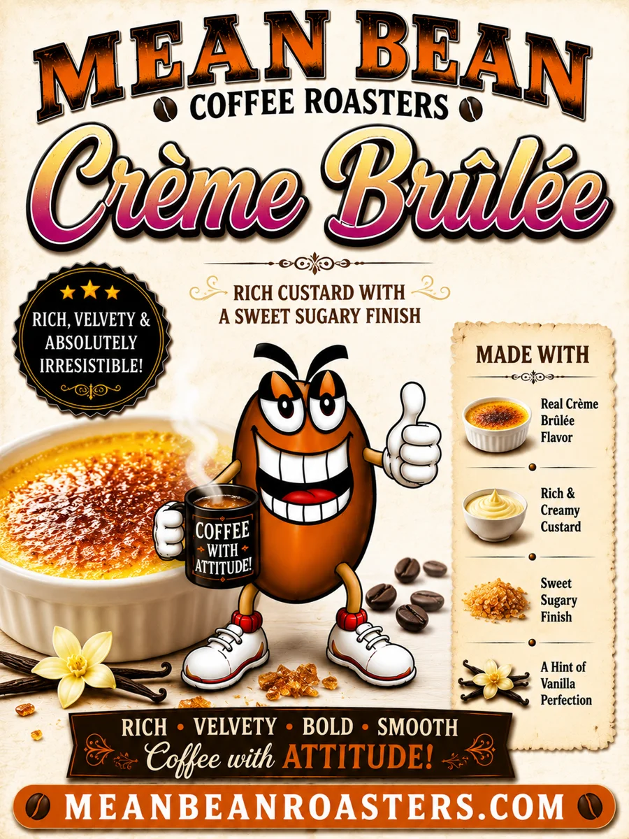 Crème Brûlée - Mean Bean Flavored Coffee from Mean Bean Coffee Roasters