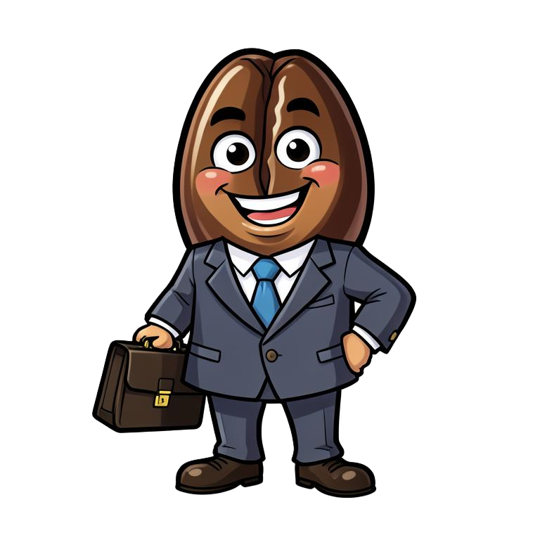 Corporate Bean mascot